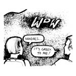 "Other groups decorate the 'P,' too"