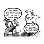 Cartoon about Teletubbie's TInky Winky