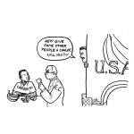 Cartoon about US banana exports